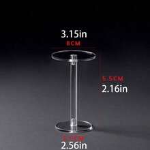 1个/3个装透明亚克力圆形展示架，适用于收藏品、化妆品、香水、珠宝、手表等。 - 彩色 - 查看 7