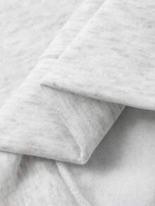 Dazy Kids 女童刺绣保暖内衬高领长袖运动衫，年轻女孩秋季服装 - 淺灰色 - 查看 9