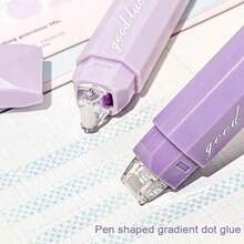 4PCS Double-Sided Dot Tape, 360 ° Rotating Seamless Adhesive, Suitable For Use In Scrapbooks, DIY Crafts, Back To School, Office Supplies, Handmade Diaries, And Art Projects - Multicolor - View 7