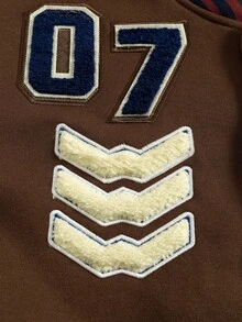 Manfinity EMRG 男士拼布棒球夹克