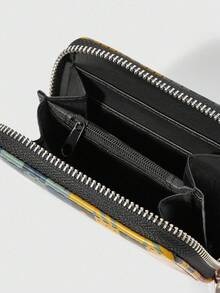 HARRY POTTER X SHEIN 1pc A Four-College Short Wallet Simple Zipper Ladies Coin Purse