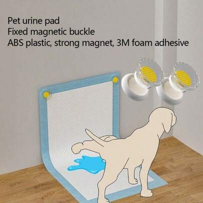 2 Pcs Dog Urinal Pad Holder For Securing Paper Pee Pads In Dog Toilets, Making Simple Dog Toilets, Self-Adhesive Holder For Dog Toilet Training Pads.