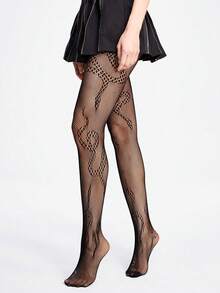 ROMWE Goth Medias de mujer - Negro - Ver 1