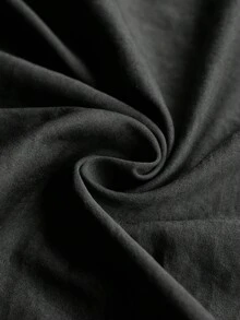 SHEIN LUNE 大码休闲连帽长款夹克，带大口袋 - 深灰色 - 查看 3