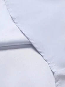 Manfinity Homme 男士纯色休闲百搭长袖衬衫 - 白色 - 查看 8