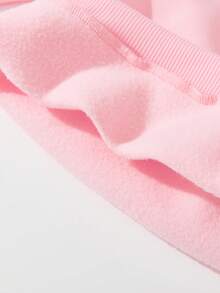 少女黑色休闲时尚创意可爱卡通动物爱喝水仓鼠水豚印花套头卫衣，水豚图案，适合女孩穿着，可爱卫衣，女童水豚卫衣，秋冬款 - 黑色 - 查看 6