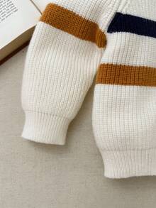 Blossori 男婴森系条纹针织毛衣，秋冬 - 彩色 - 查看 6