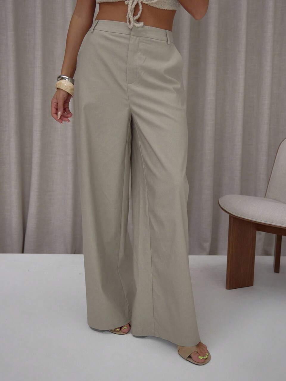 Oversized Wide Leg Suit Trousers Classy Cute Sexy Streetwear Night Out  Party Casual Summer