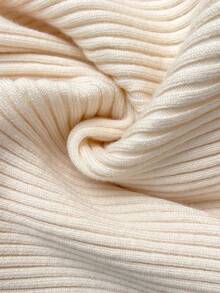 SHEIN 孕妇纯色蝙蝠袖修身针织连衣裙，秋季时尚