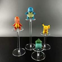 1个/3个装透明亚克力圆形展示架，适用于收藏品、化妆品、香水、珠宝、手表等。 - 彩色 - 查看 5