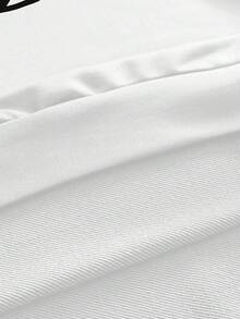 AXEPEAK 男式宽松圆领长袖套头衫，秋冬 - 白色 - 查看 6