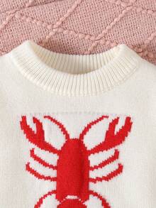 Baby Mädchen gestrickter Rundhals Langarm Pullover, Beige, vielseitig für Herbst/Winter, geeignet für Schule, Zuhause, Alltag, Ausflüge und Reisen