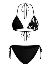 Roxy Beach Classics Women Bikini Set Black - Black - View 4