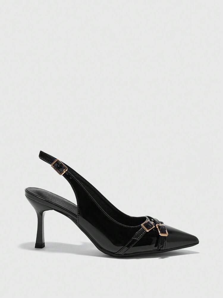 CUCCOO BIZCHIC Women's Pointed Toe High Heel Pumps, Sexy Stiletto Heels, Outdoor/Commute/Party/Wedding/Office Shoes, Black For Christmas Spring Shoes