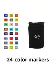 SHEIN 1set Alcohol Based Brush Markers,Dual Tip Art Markers For Artist,Sketching,Coloring,Highlighting,Illustration,Anime Design,Coloring Brush Pen Set,Markers,Anime,Alcohol Markers,Taba Squishy,Feutre,Markers Alcohol Based,Alcohol Markers,Markers,Alcohol Markers Brush,Alcohol Markers,Alcohol Markers Brush,Markers - Nhiều màu - Xem 8