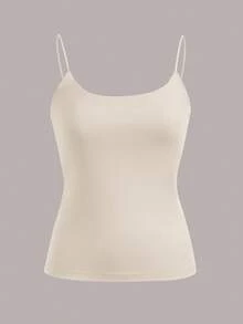 Comfortcana 4pcs/Set Basic Thin Strap Tank Tops For Spring And Summer, Perfect For Summer - Multicolor - View 12