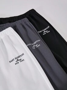 Quần Jogger dệt kim in họa tiết cho bé gái tuổi teen, quần dài đa năng thường ngày thích hợp mặc đi học, đi làm, mặc thể thao vào mùa thu/đông - Nhiều màu - Xem 4