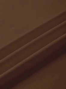 EMERY ROSE Christmas Coffee Gingerbread Man Printed Casual Plus Size T-Shirt - Coffee Brown - View 7