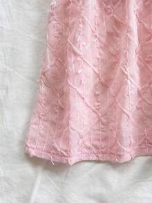 Soleia Women's Vacation Romantic Pink Lace Texture Ruffle Strap Camisole, Casual For Date, Afternoon Tea, Wedding Season, Beach, Cruise, City Trip, Party, Boho Vacation Pink Babydoll Top Pink Top Pink Lace Top Cute Tops Pink Top Pink Summer Top Summer Cute Tops