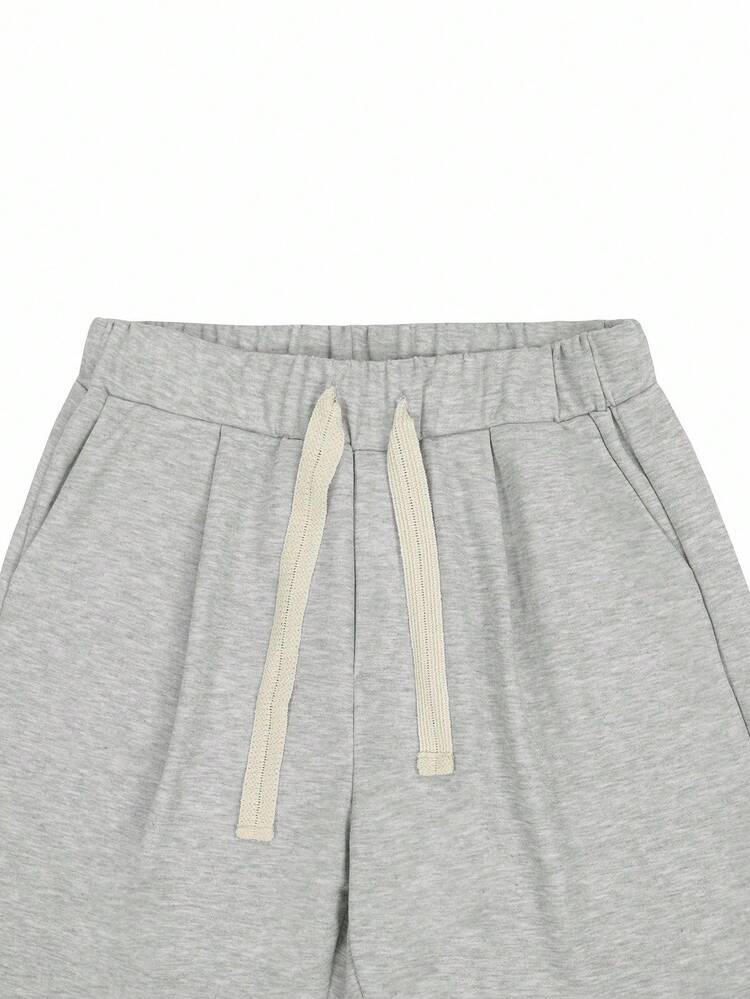 Manfinity Hypemode Plus Size Men's Knit Shorts, Loose Casual
