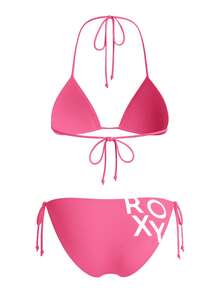 Roxy Beach Classics Women Bikini Set Shocking Pink - Pink - View 5