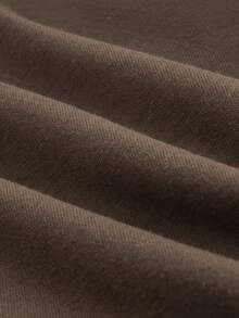 ROMWE Grunge Punk 十字架吊坠朋克骷髅印花二合一豹纹紧身 T 恤，音乐会节日服装 - 咖啡棕 - 查看 4