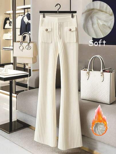 Franclia 女士纯色针织紧身裤