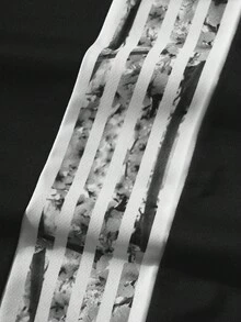 Manfinity EMRG Men's Drawstring Waist Striped Loose Casual Sweatpants