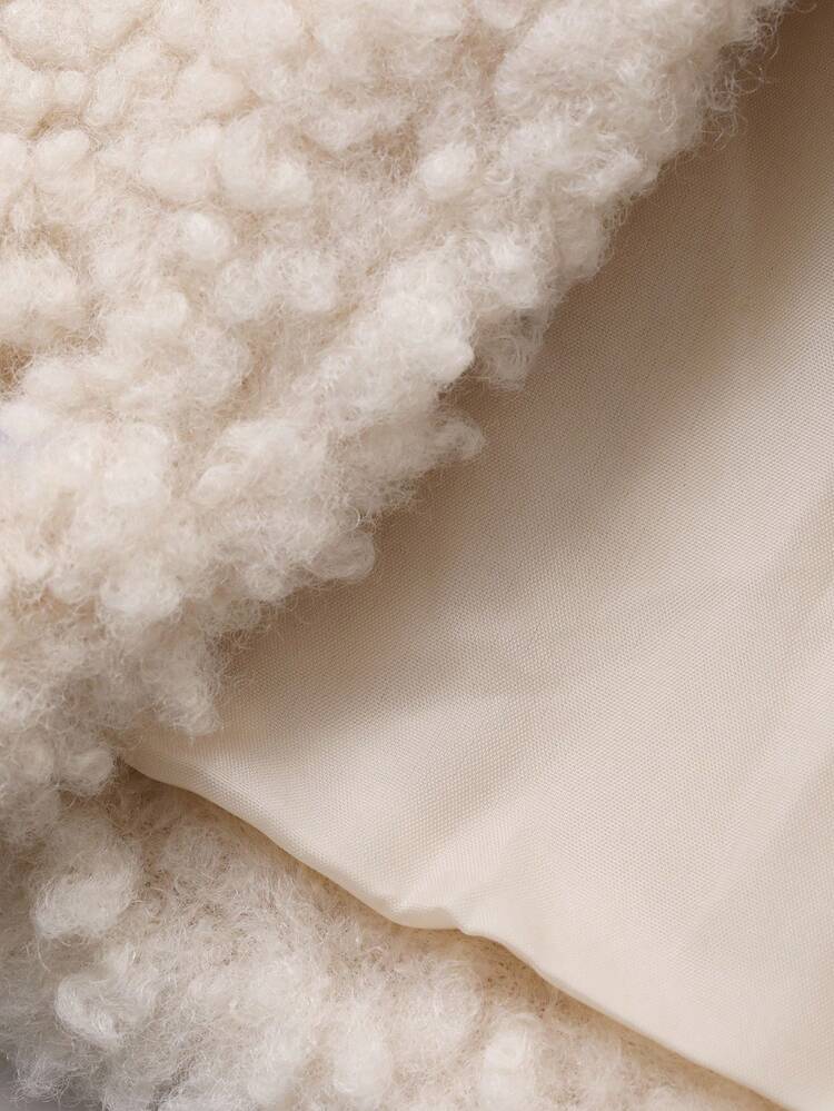 Toddler Girls' Fleece Long Sleeve Solid Color Jacket, Comfortable For Autumn/Winter