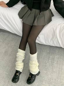 DAZY Women's Casual Thermal Lined Thermal Leggings, Autumn/Winter Women Fleece Tights