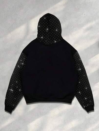 Street Life Unisex Cross Graphic Casual Punk Street Style Long Sleeve Hoodie Sweatshirt, Autumn/Winter