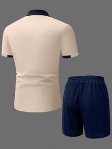 Manfinity Homme Trang phục Polo đơn giản hàng ngày của nam giới có màu sắc - Nhiều màu - Xem 2