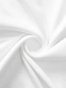 SHEIN EZwear 2 件女式方领修身长袖休闲 T 恤套装，棕色和白色，秋冬 - 彩色 - 查看 6