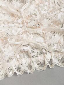 Fairmaia Top élégant de mode femme à col en cœur, manches courtes, style traditionnel allemand, couleur unie - Nude - Voir 3