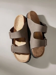 Solecia 拖鞋带休闲时尚舒适日式学生凉鞋 - 銅色 - 查看 2