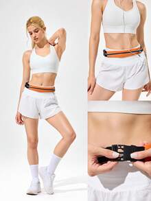 GLOWMODE Break A Sweat Quick-Dry Lightweight Adjustable Belt Reflective Running Belt Bag - Orange - View 6