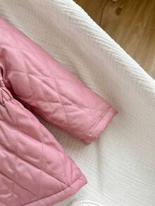 SHEIN Sudadera con capucha rosa linda y forro térmico para bebé niña, otoño/invierno - Multicolor - Ver 6