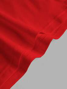 SHEIN EZwear 女款紅色緊身露背背心休閒上衣，適用於夏季