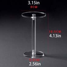 1个/3个装透明亚克力圆形展示架，适用于收藏品、化妆品、香水、珠宝、手表等。 - 彩色 - 查看 10