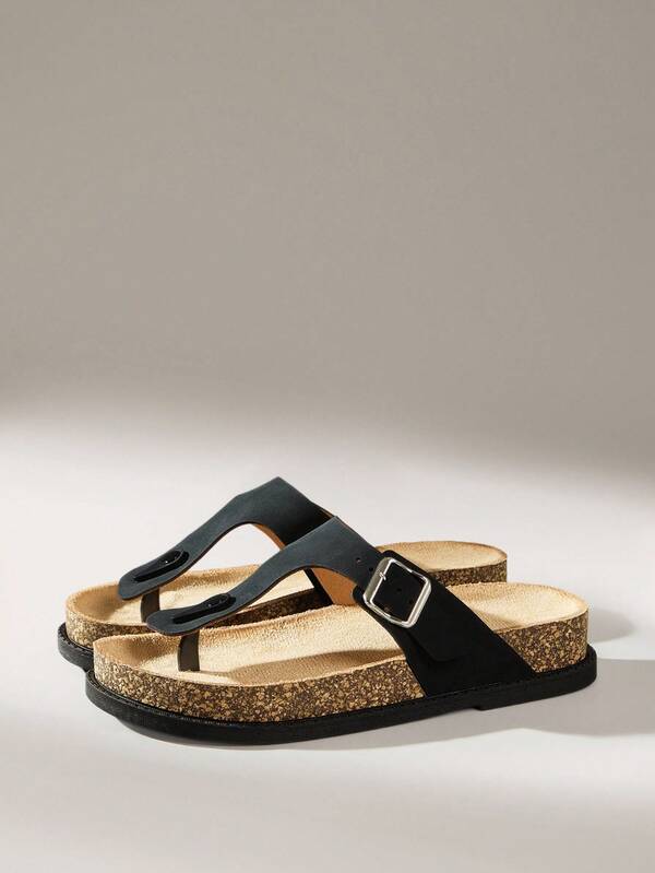 Solecia 男士带扣休闲人字拖