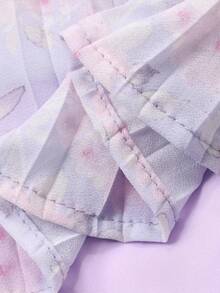 DAZY 大码碎花收腰长连衣裙，适合休闲、生日等场合，也可作为正式服装穿着。 - 藍色 - 查看 7