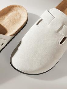 Solecia Zapatos de mula para hombre, nuevos zapatos vintage tipo slip-on, zapatos casuales holgados, mulas de punta cerrada con correa ajustable, acolchados para otoño/invierno o sin acolchar para todas las estaciones