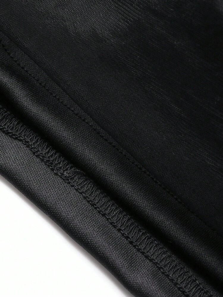 Women's Elegant Color Block Round Neck Sweater Dress, Autumn