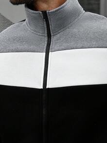ResortEase Áo hoodie có mũ trùm đầu màu tương phản thường ngày cỡ lớn dành cho nam, thu đông - Nhiều màu - Xem 6