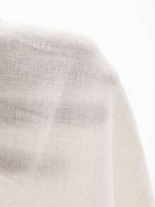 DAZY Women's Half-Placket Side Tie Pullover Casual Elegant Shirt Long Sleeve Top - White - View 6