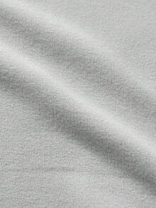 EURMUSE 棉质男士字母图案落肩卫衣（不含T恤） - 灰色 - 查看 4