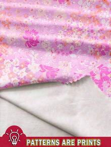 SHEIN EZwear Women's Casual Floral Print Bandeau Tight Fitted Crop Top, Suitable For Summer,Tube Top Suitable For Going Out