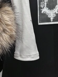 EgrlEra Women's Vintage V-Neck Butterfly Print Long Sleeve T-Shirt