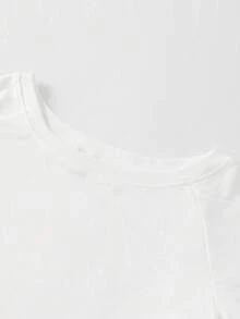 Sweetra 3 chiếc áo thun nữ mùa hè dáng ôm, hở vai, màu đen cơ bản, trắng, cà phê, kiểu vai lệch. - màu đen - Xem 4