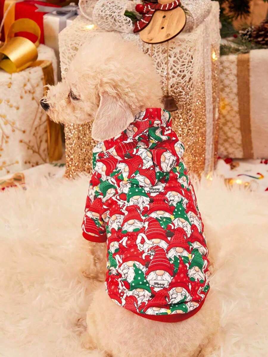 PETSIN 1 hanorac cu glugă pentru costum de Crăciun cu cerb pentru animale de companie